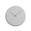 Best Hemverk - Vægur - Shape - Lys grå - Guld visere - Ø28 cm