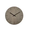 New Hemverk - Vægur - Valnød - Ø28 cm - Sorte visere