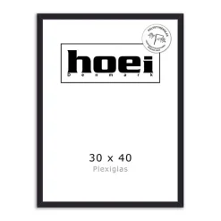 Hot HOEI Denmark HOEI 111 - SORT FYRRETRÆ 30X40 - PLEXIGLAS