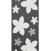 New Horredsmattan - tæppe - Flower - 70 x 150 cm - sort