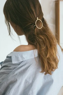 Discount JUKSEREI - Dot hårspænde - Guld