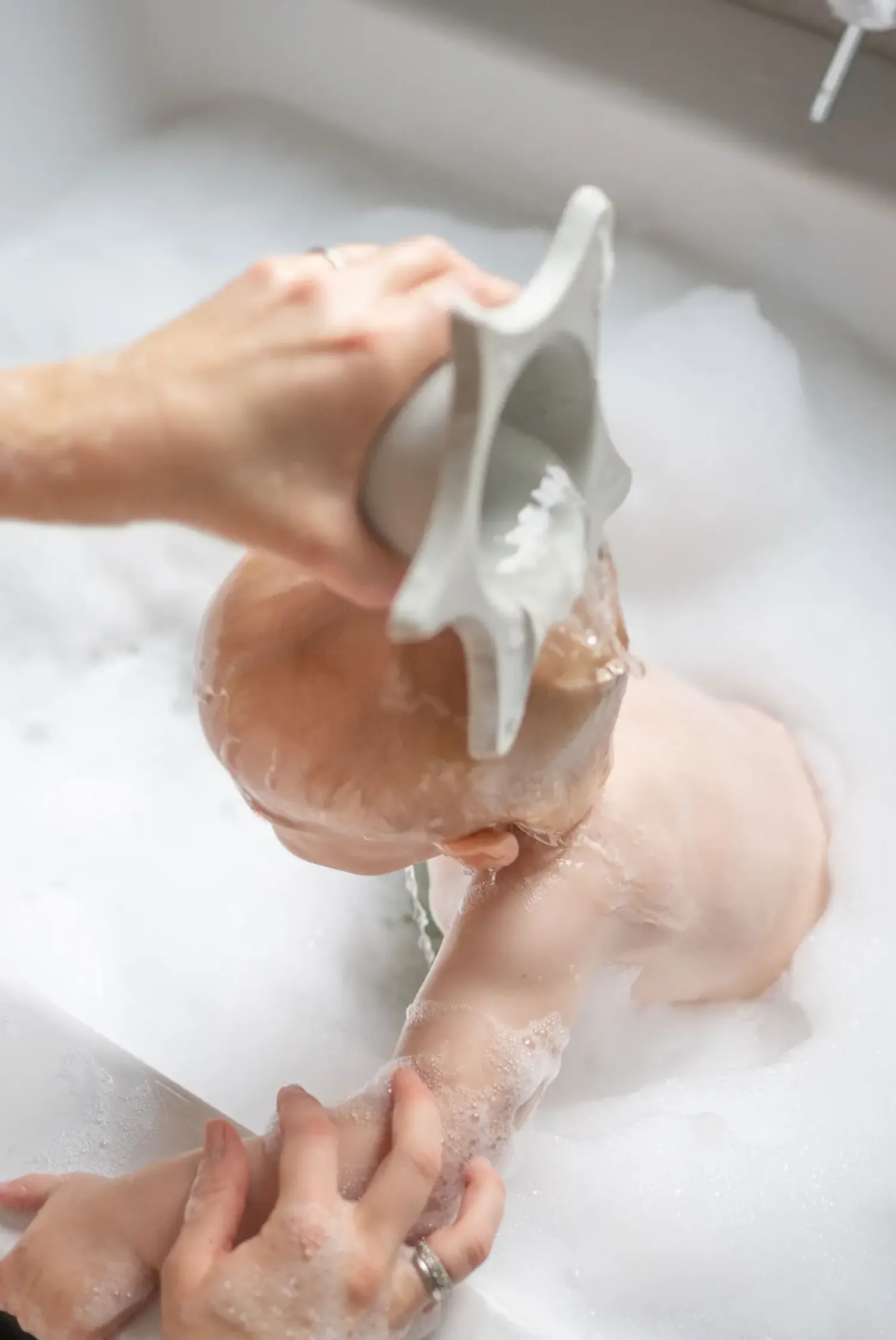 Kindsgut - Shower Aid - Søstjerne - Lys grå