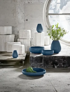 Discount Knabstrup Keramik - Earth vase H 14 cm dusty blue