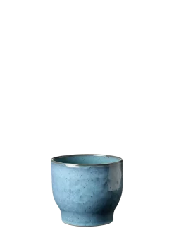 Knabstrup Keramik - urtepotteskjuler Ø 12,5 cm dusty blue