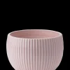 Best Knabstrup Keramik - urtepotteskjuler Ø 18 cm ripple rose