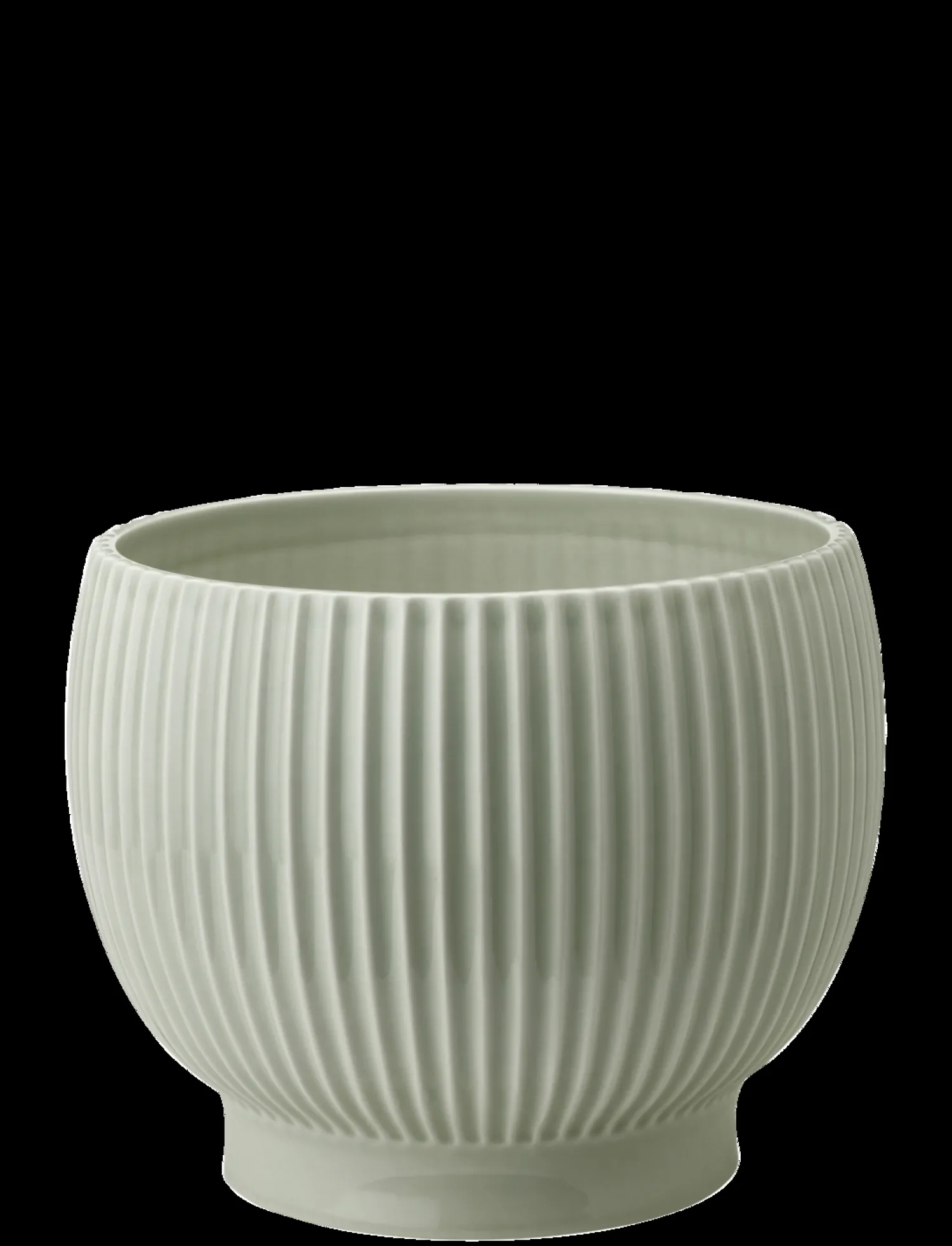 Sale Knabstrup Keramik - urtepotteskjuler Ø 18 cm ripple mint
