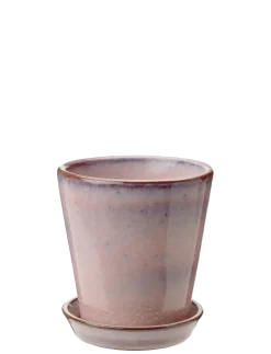 New Knabstrup Keramik - urtepotteskjuler Ø 10.5 cm rose