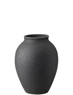 Clearance Knabstrup Keramik - vase H 12.5 cm black