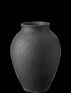 Clearance Knabstrup Keramik - vase H 20 cm black