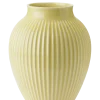 Outlet Knabstrup Keramik - vase H 27 cm ripple yellow