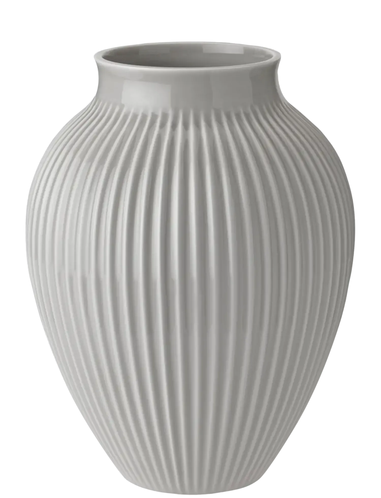 Online Knabstrup Keramik - vase H 27 cm ripple grey