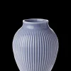 Sale Knabstrup Keramik - vase H 12.5 cm ripple lavender