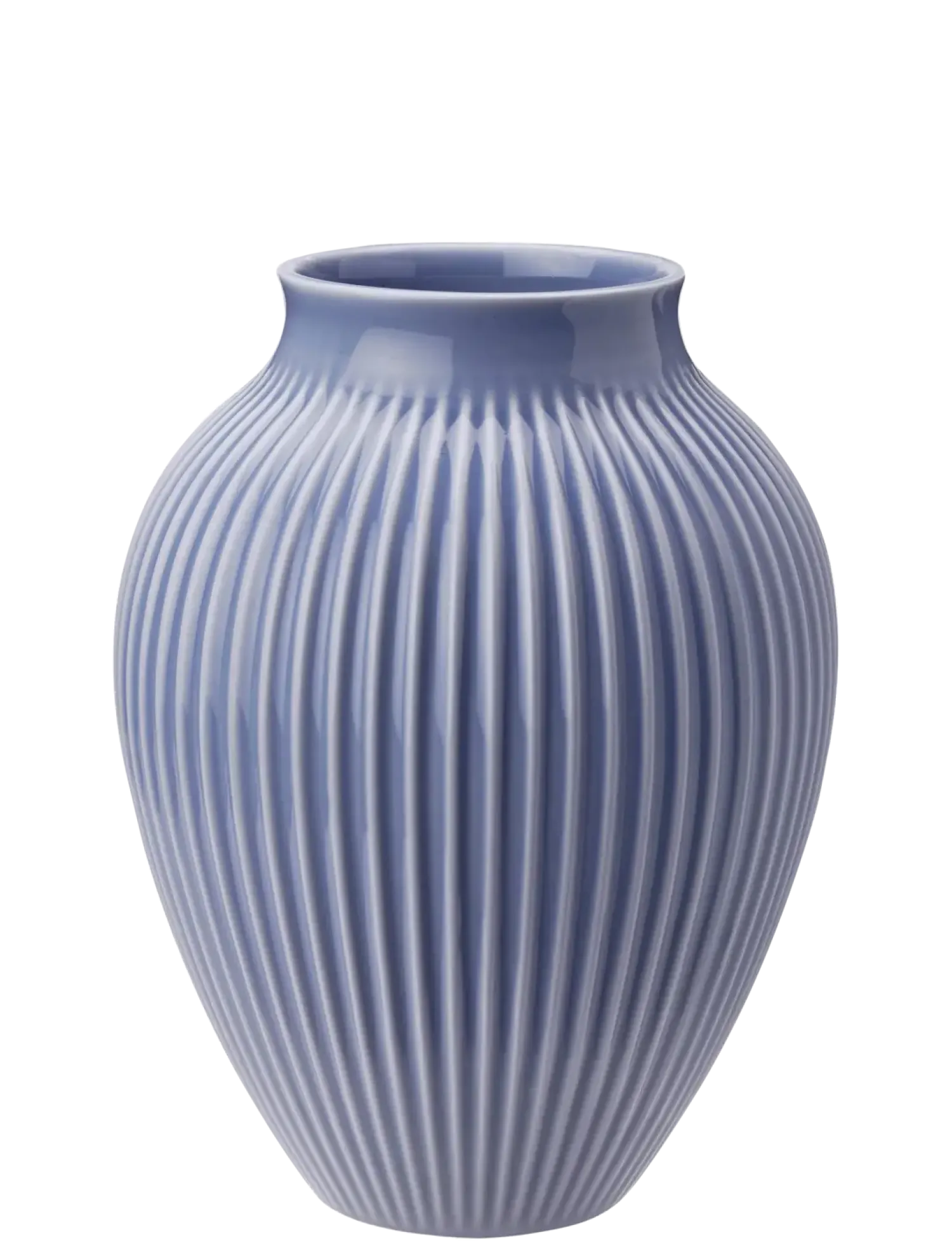 Outlet Knabstrup Keramik - vase H 20 cm ripple lavender
