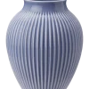 Clearance Knabstrup Keramik - vase H 27 cm ripple lavender