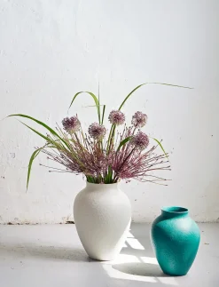 New Knabstrup Keramik - vase H 27 cm verdigris green