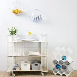 Outlet Koziol - Hanging display Orion - Large - transparent kugle - Sæt med 2 halvkugler