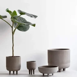 New Kristina Dam - Urtepotte - Bowl - Grey - L