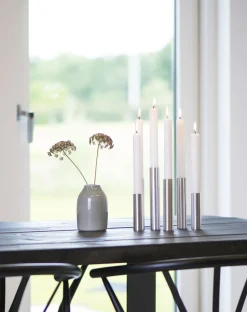 Outlet Kunstindustrien - Box 3 Slim Light lysetage Rustfrit stål - Højde 10 cm, 14 cm ,17 cm