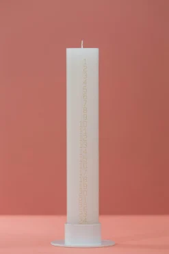 New Kunstindustrien - Kalenderlys - Guld tal - 5 x 30 cm
