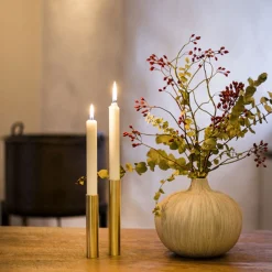 Discount Kunstindustrien - 3 Lysetager Slim Light i Messing - Højde 10 cm, 14 cm ,17 cm
