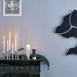 Clearance Kunstindustrien - Slim Light lysetage rustfri stål - Højde 14 cm