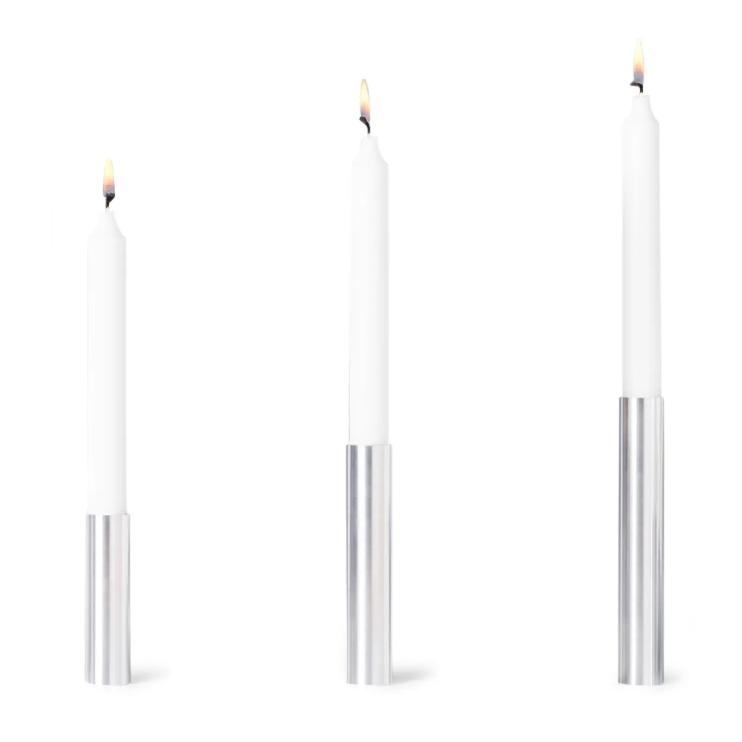 New Kunstindustrien - Slim Light lysetage rustfri stål - Højde 10 cm
