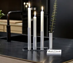 New Kunstindustrien - Slim Light lysetage rustfri stål - Højde 10 cm
