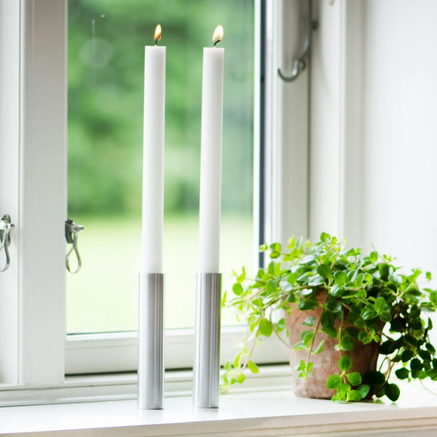 New Kunstindustrien - Slim Light lysetage rustfri stål - Højde 10 cm