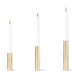 Hot Kunstindustrien - Slim Light Lysetage - Messing - Højde 10 cm