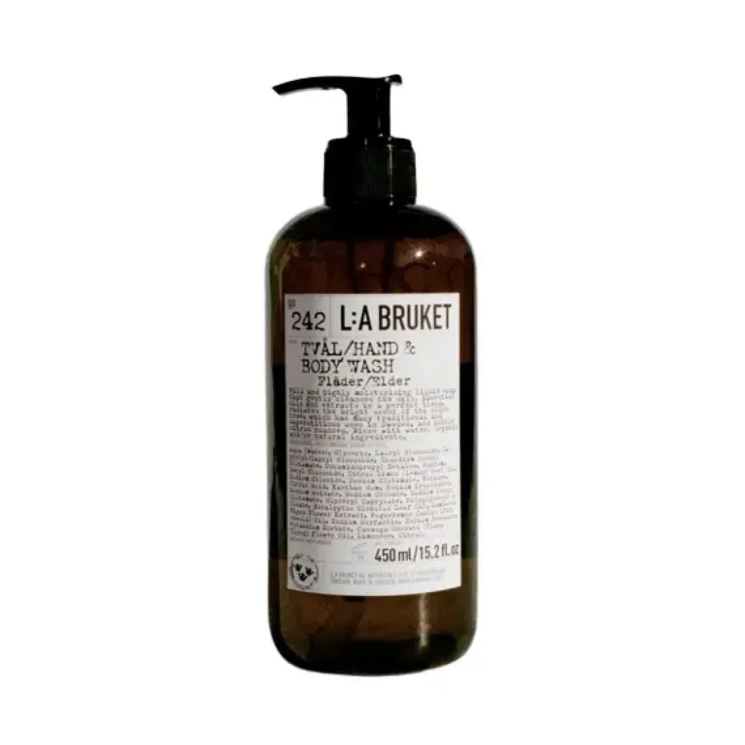 New L:A Bruket - Flydende Hånd- og kropssæbe 450 ml - Hyldeblomst