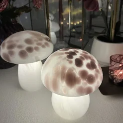 Best La Vida - Mushroom glaslampe LED, lille - Lavendel