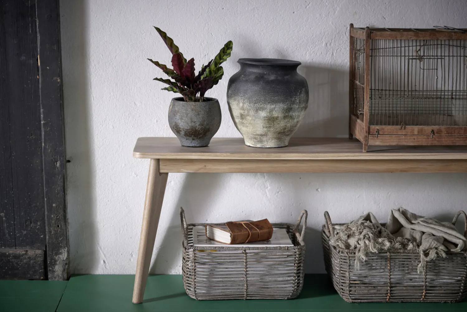 Outlet Lene Bjerre - Anna skjuler H26,5 cm. antik sort