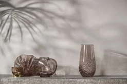 Discount Lene Bjerre - Dornia vase H15 cm. mørkebrun