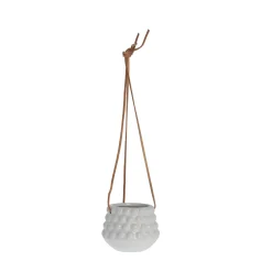 Best Lene Bjerre - Dotsie hængepotte Ø12cm hvid