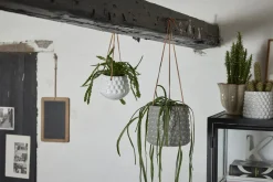 Best Lene Bjerre - Dotsie hængepotte Ø12cm hvid