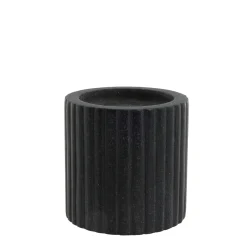 New Lene Bjerre - Eliana stage til bloklys 10 cm. sort marmor