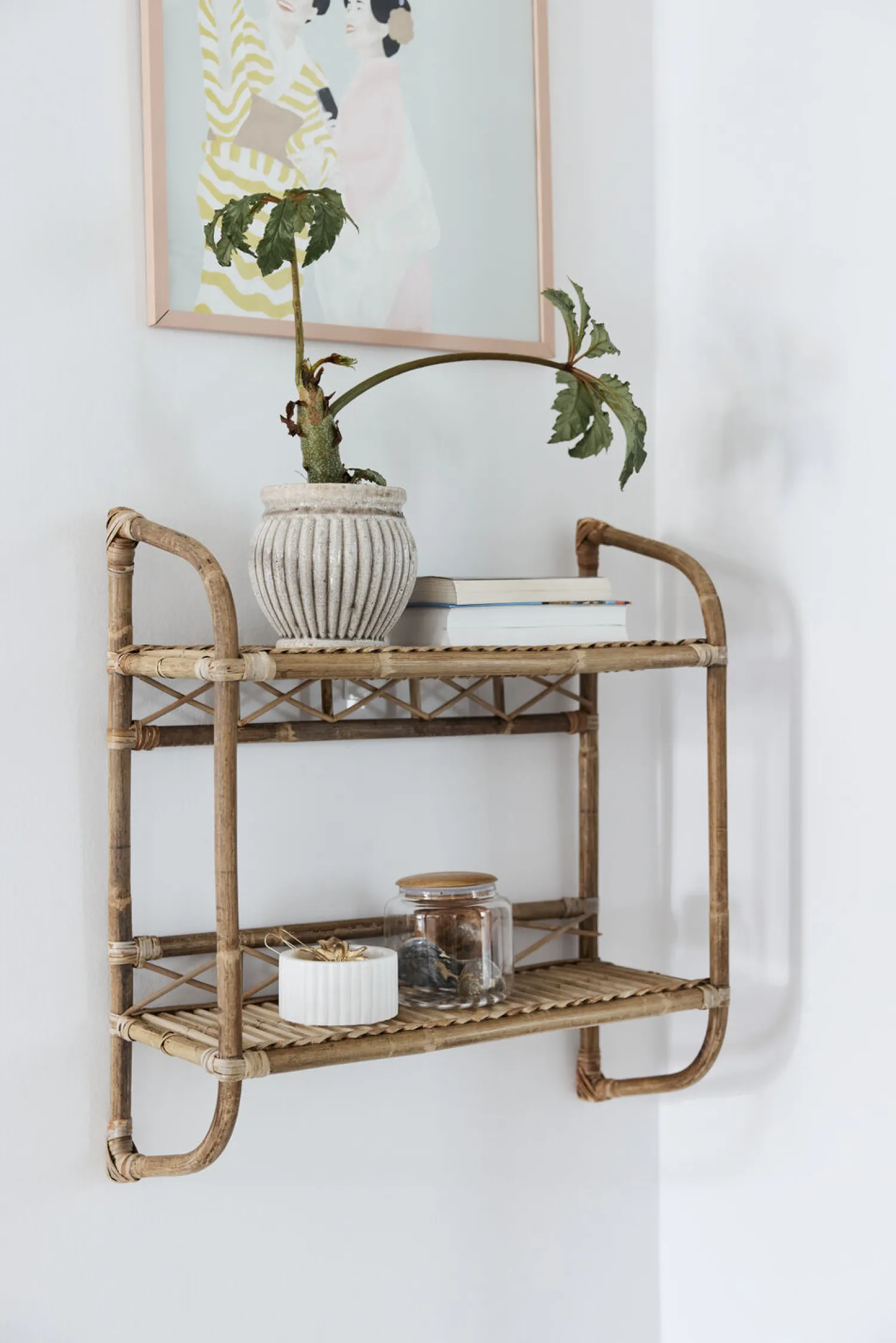Best Lene Bjerre - Eliana stage til bloklys 5 cm. hvid marmor