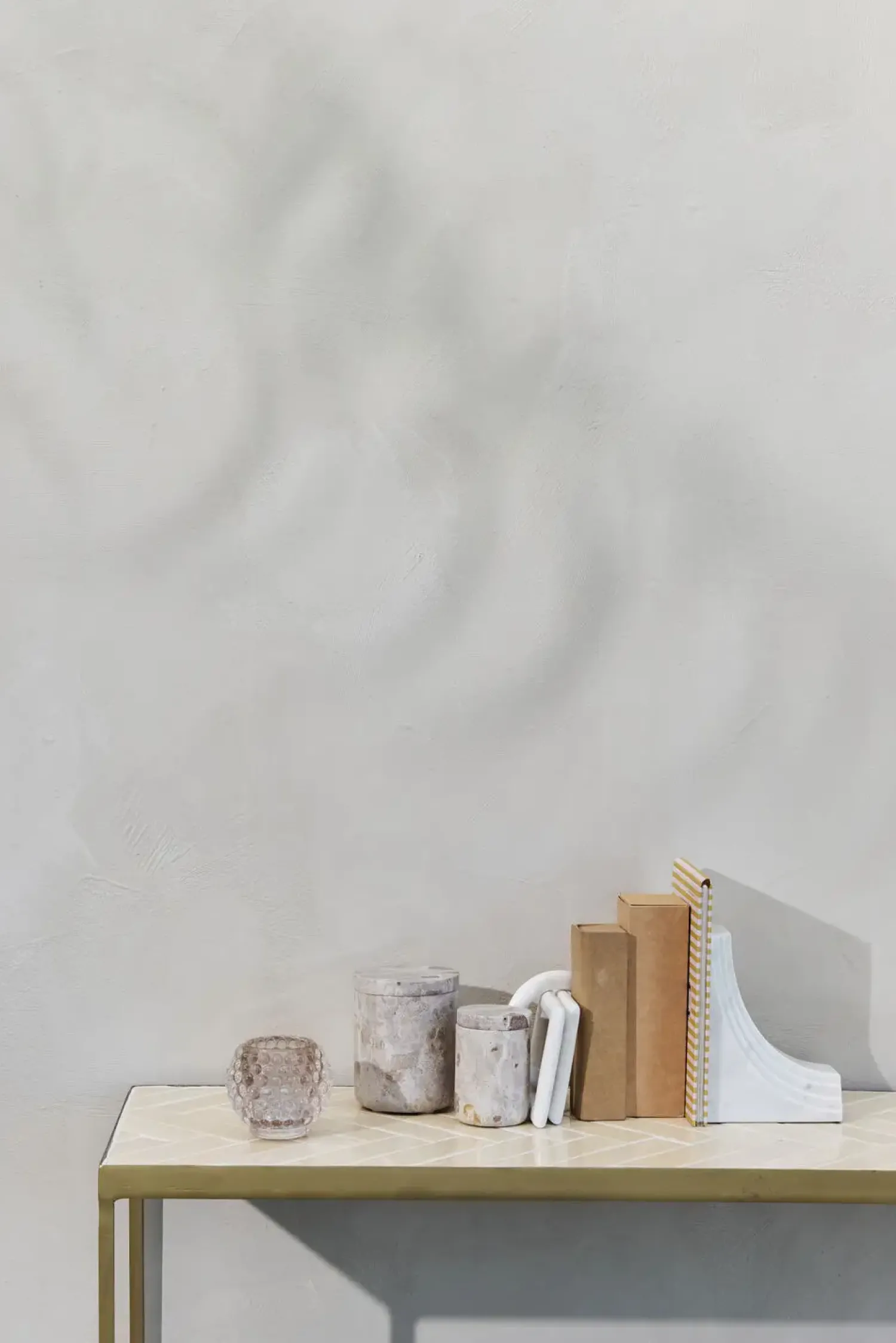 Lene Bjerre - Ellia dekoration 23x10 cm. hvid marmor