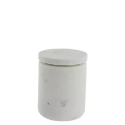 Outlet Lene Bjerre - Ellia krukke 9x9 cm. hvid marmor