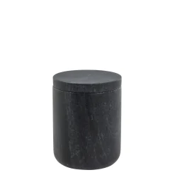 Lene Bjerre - Ellia krukke 9x9 cm. sort marmor