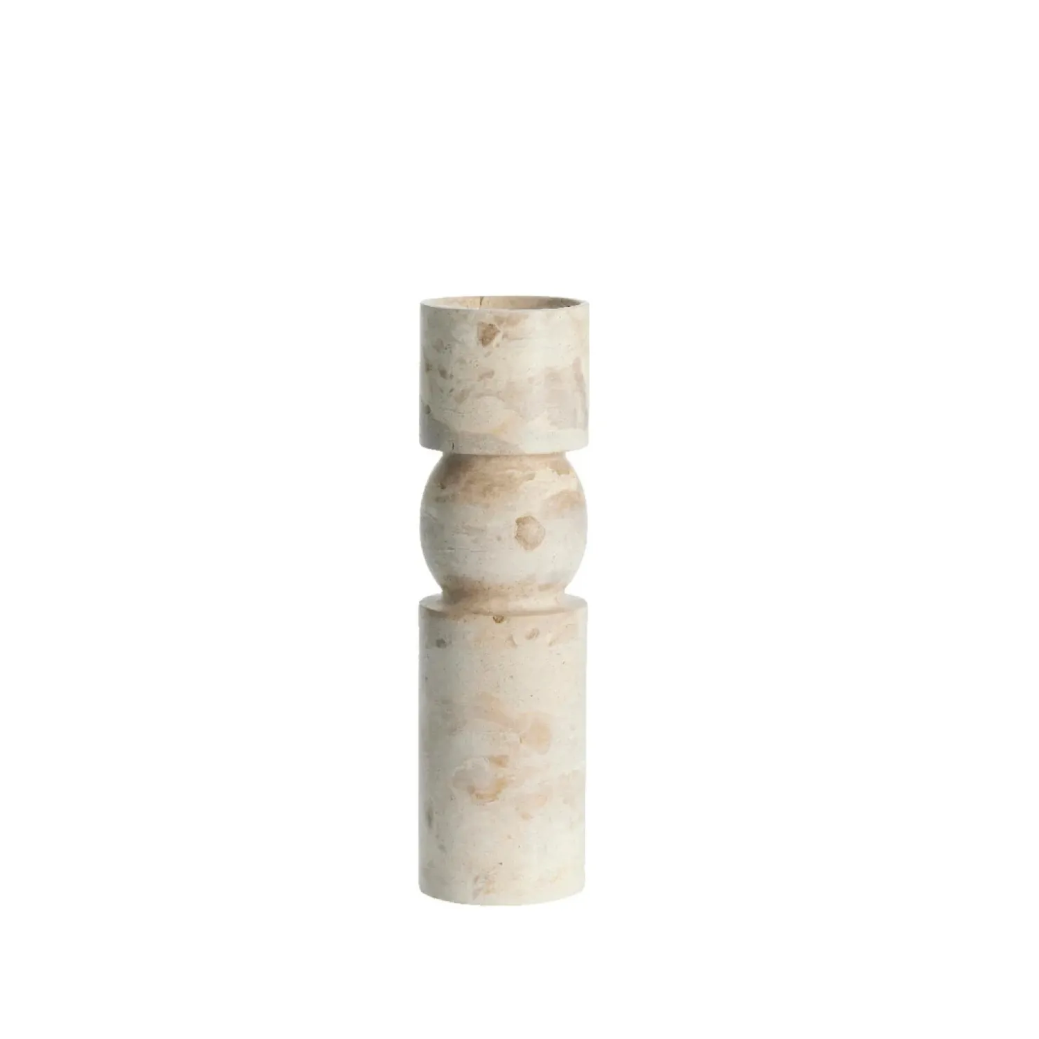Discount Lene Bjerre - Ellia Marmor lysestage H30 cm - Sand