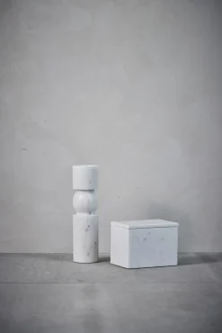 Clearance Lene Bjerre - Ellia æske H13 cm. Marmor