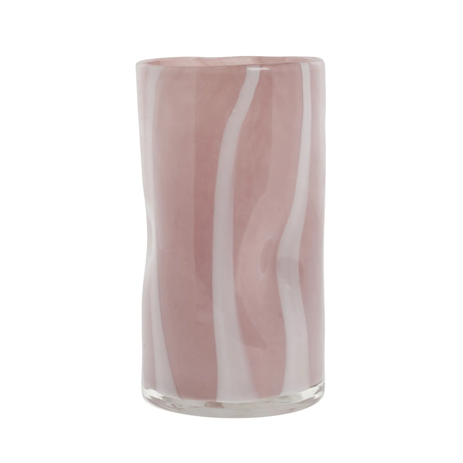 Clearance Lene Bjerre - Marelle glasvase 18 cm. lyserød lyserød