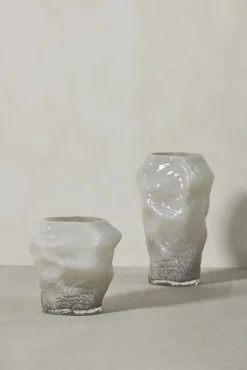 Outlet Lene Bjerre - Marinella vase H30,5 cm. sølvgrå