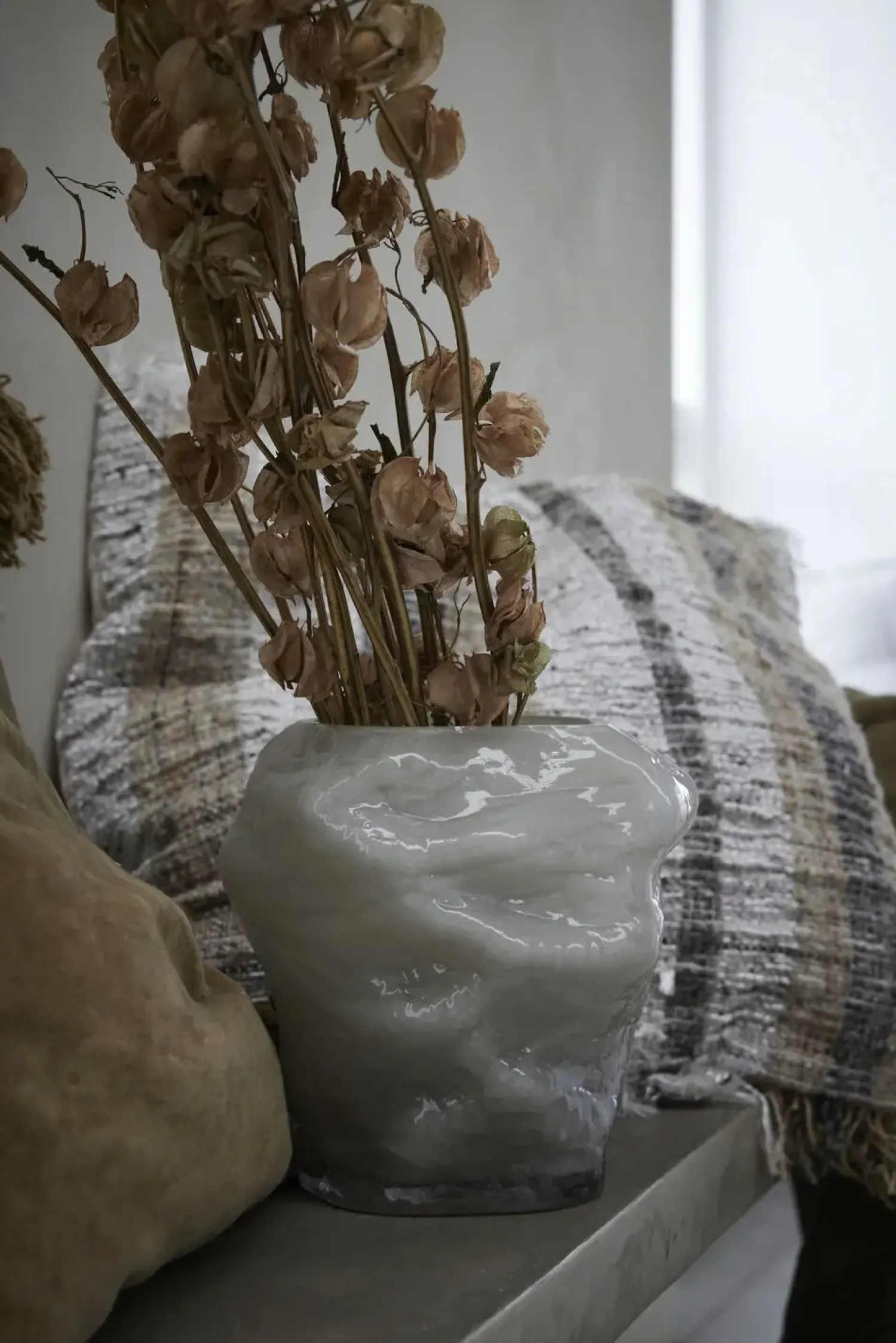 Sale Lene Bjerre - Marinella vase H19,5 cm. sølvgrå