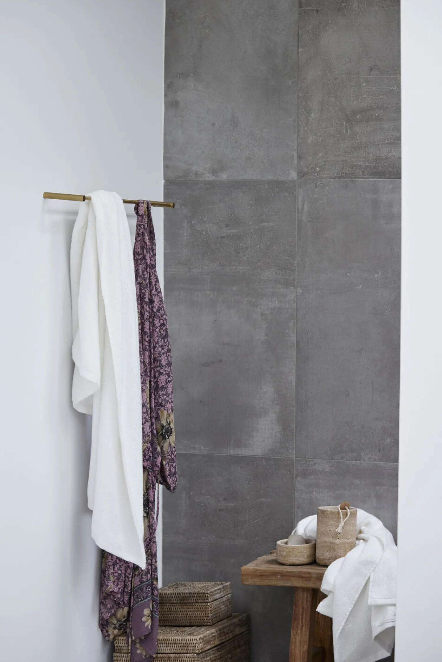 Outlet Lene Bjerre - Molli håndklæde 100x50 cm. hvid