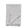 Hot Lene Bjerre - Olivia plaid 170x130 cm. beige stribet