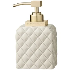 Outlet Lene Bjerre - Portia dispenser brun sand 16 cm.
