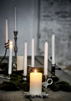 Online Lene Bjerre - Rustic bloklys hvid kæmpe