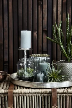 Hot Lene Bjerre - Rustic bloklys støvet grøn mellem